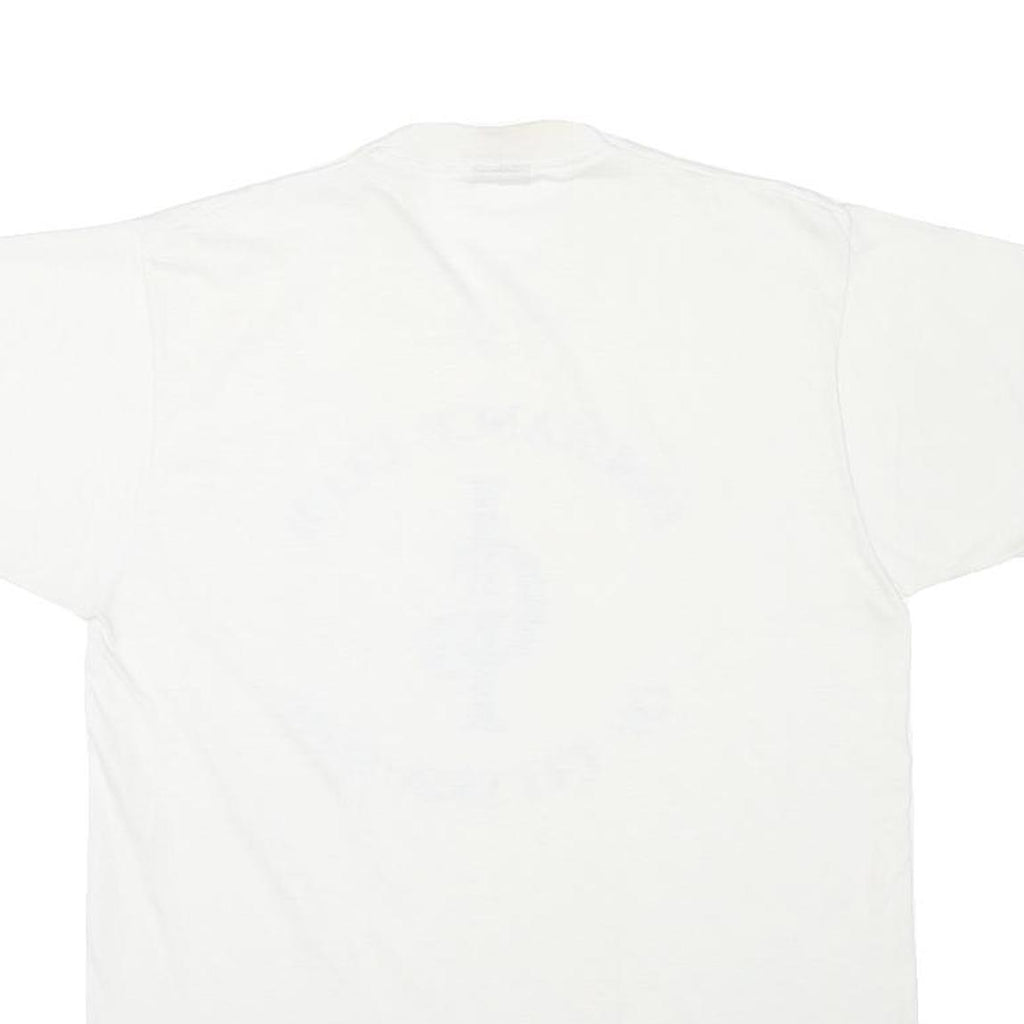 THE BEST Mens White Insurance Club Of Pittsburgh Graphic T-Shirt L Short Sleeve