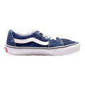 VANS Old Skool Low Top Trainers Blue Canvas Boys UK 4