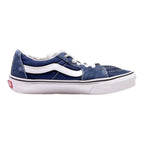 VANS Old Skool Low Top Trainers Blue Canvas Boys UK 4