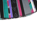 PANHANDLE Mens Black & Green & Pink Striped Cotton Blend Shirt M Casual Button