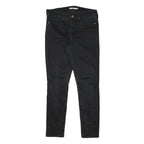 LEVI'S Womens Black Slim Skinny Denim Cotton Blend Jeans W30 L29 Stylish Zip