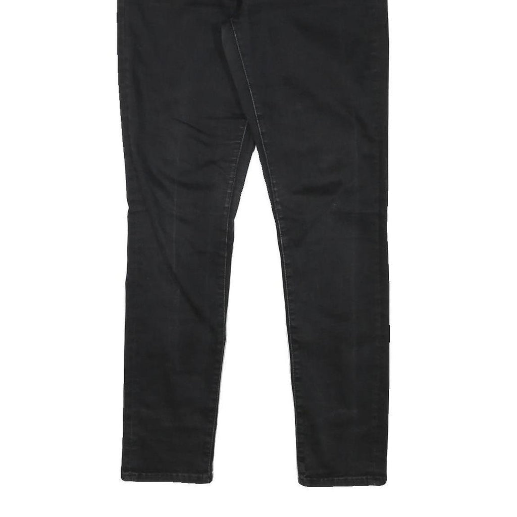 LEVI'S Womens Black Slim Skinny Denim Cotton Blend Jeans W30 L29 Stylish Zip