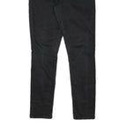 LEVI'S Womens Black Slim Skinny Denim Cotton Blend Jeans W30 L29 Stylish Zip