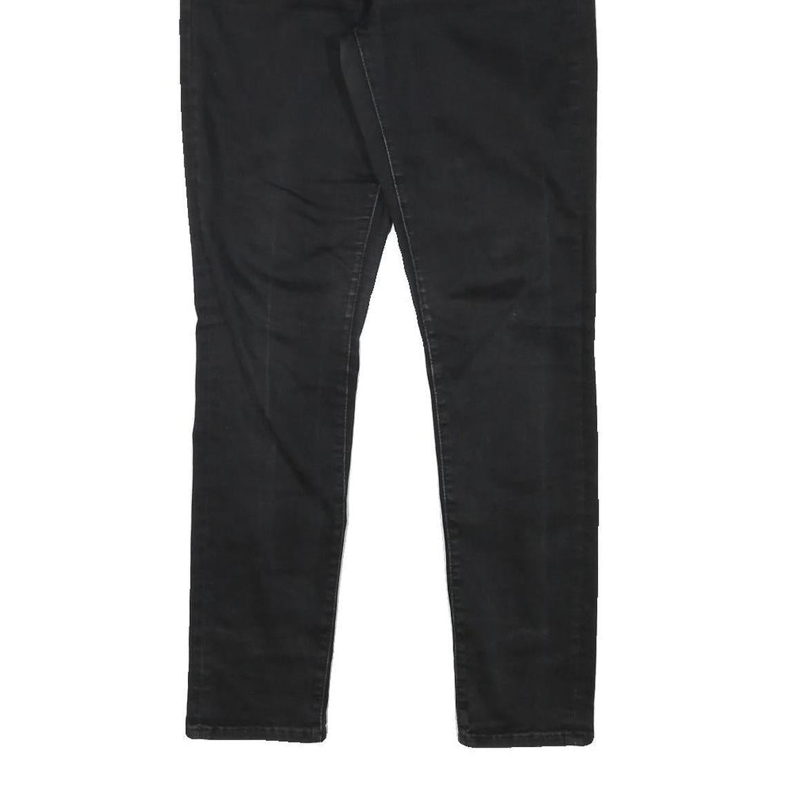 LEVI'S Womens Black Slim Skinny Denim Cotton Blend Jeans W30 L29 Stylish Zip