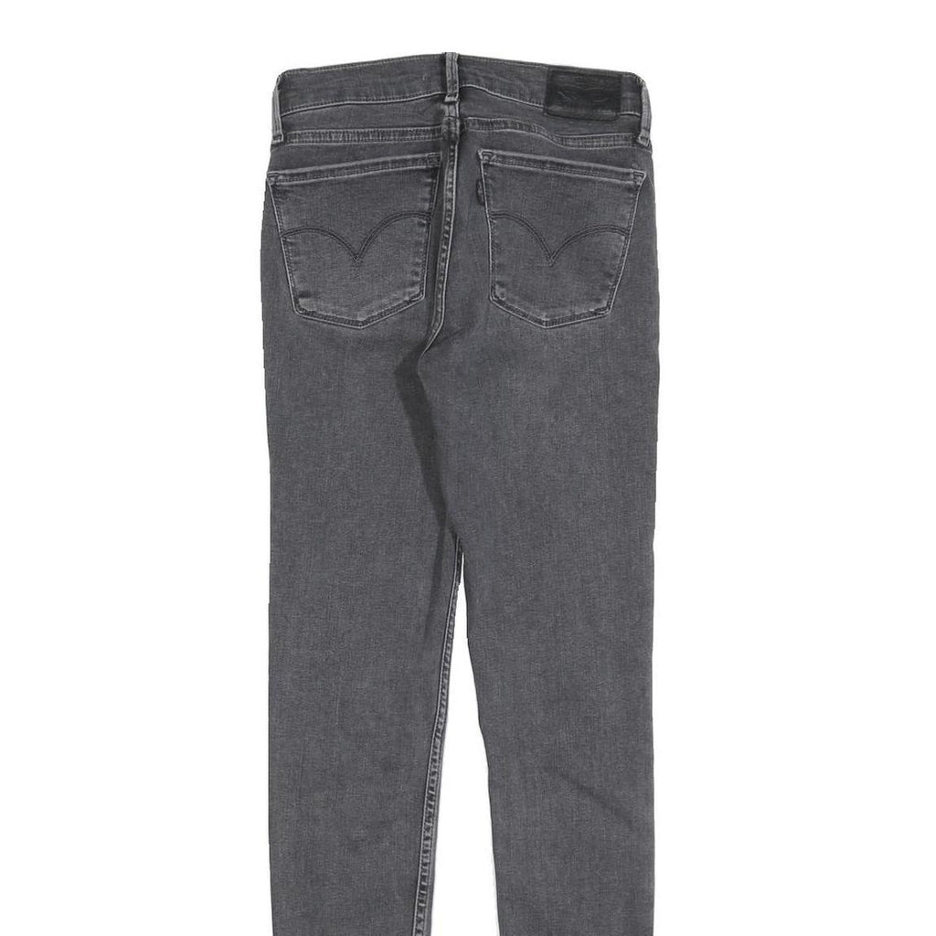 LEVI'S 710 Womens Jeans Grey Slim Skinny Denim Medium W26 L30 Stretch Cotton