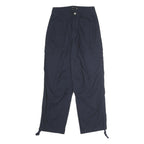 ASOS Womens Cotton Blend Navy Relaxed Cargo Trousers W26 L28 Casual Zip