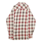 LEVI'S Mens Red Brown Cream Check Shirt M Long Sleeve Cotton Casual