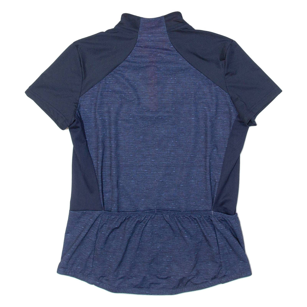 DECATHLON Cycling Womens Jersey Blue 1/4 Zip M