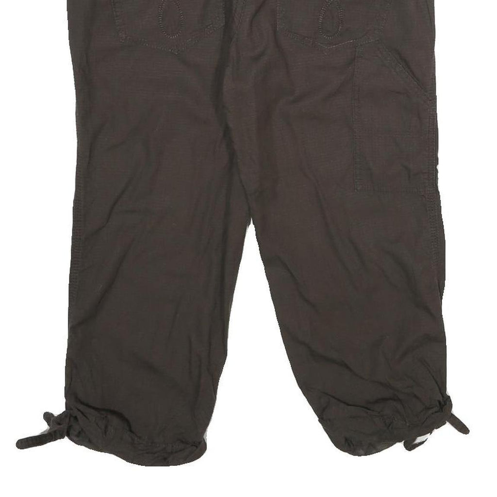 CALVIN KLEIN JEANS Womens Shorts Brown Casual L W34 Drawstring Hem