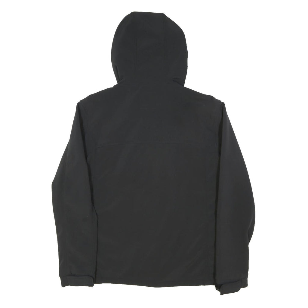 ONEILL Mens Black Softshell Jacket L Polyester Blend Zip Hooded Casual