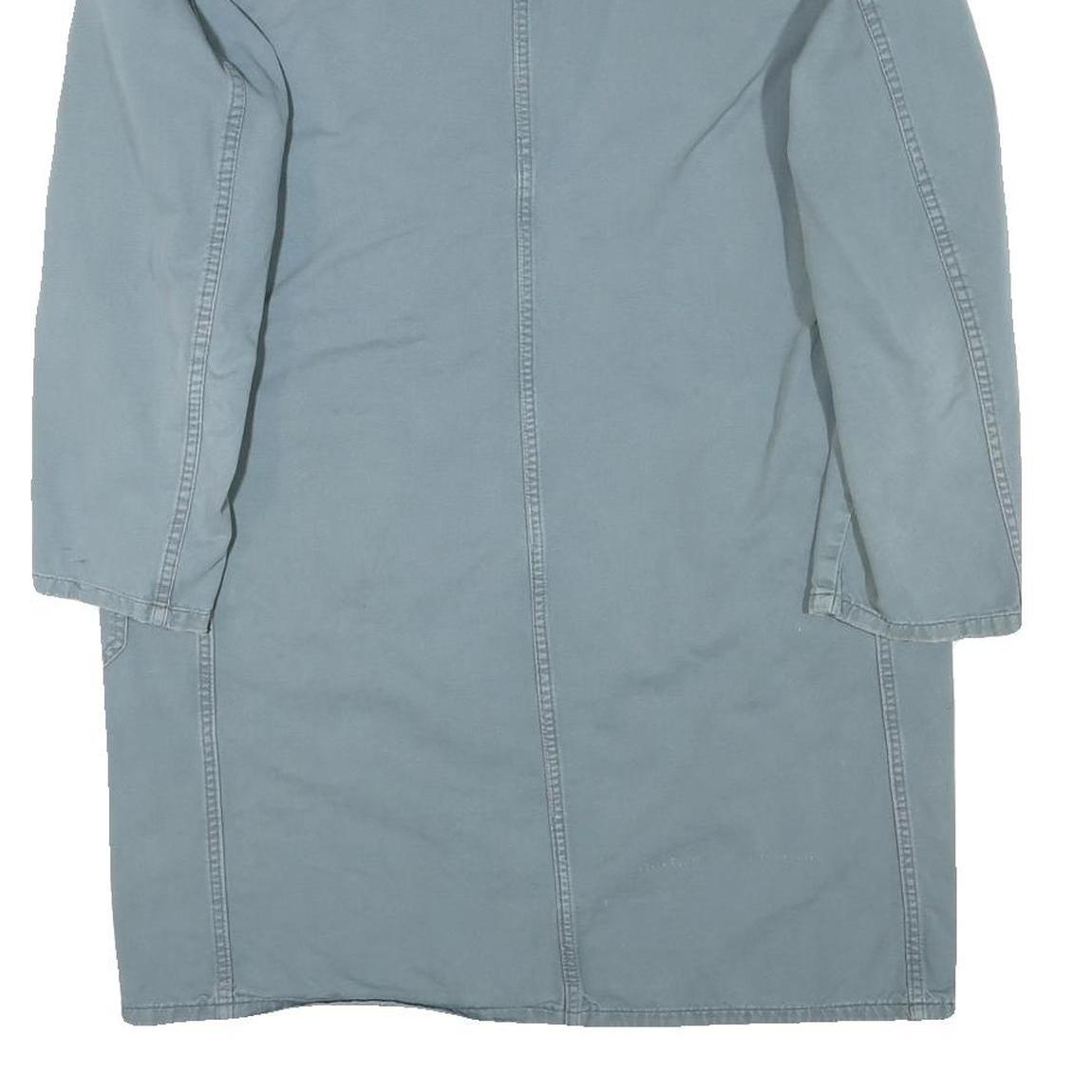 ESCO Mens Blue Cotton Blend Jacket M Button Closure Plain Casual Workwear