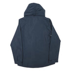 JACK WOLFSKIN Womens Blue Outdoor Jacket XS Polyester Blend Zip Hooded Plain