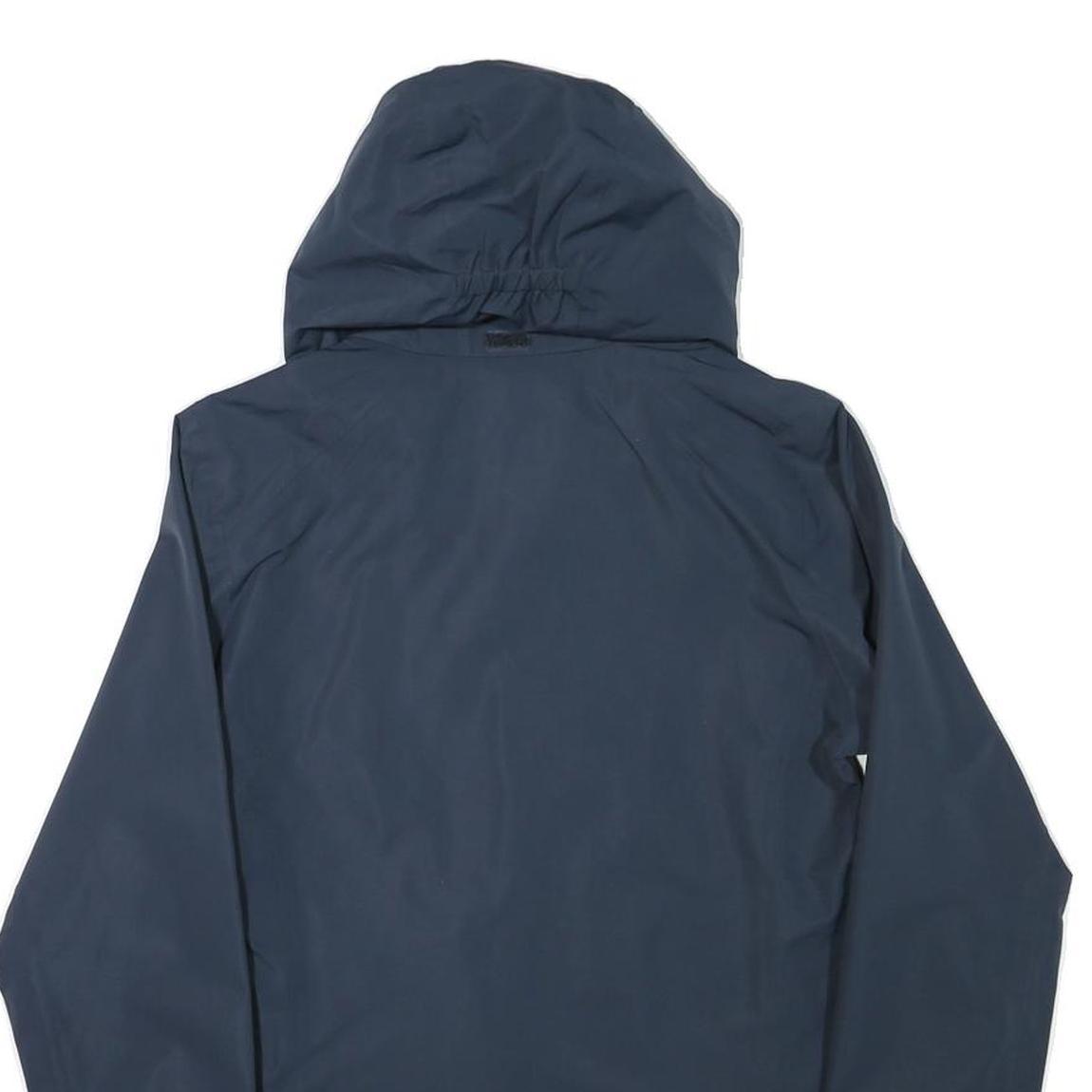 JACK WOLFSKIN Womens Blue Outdoor Jacket XS Polyester Blend Zip Hooded Plain