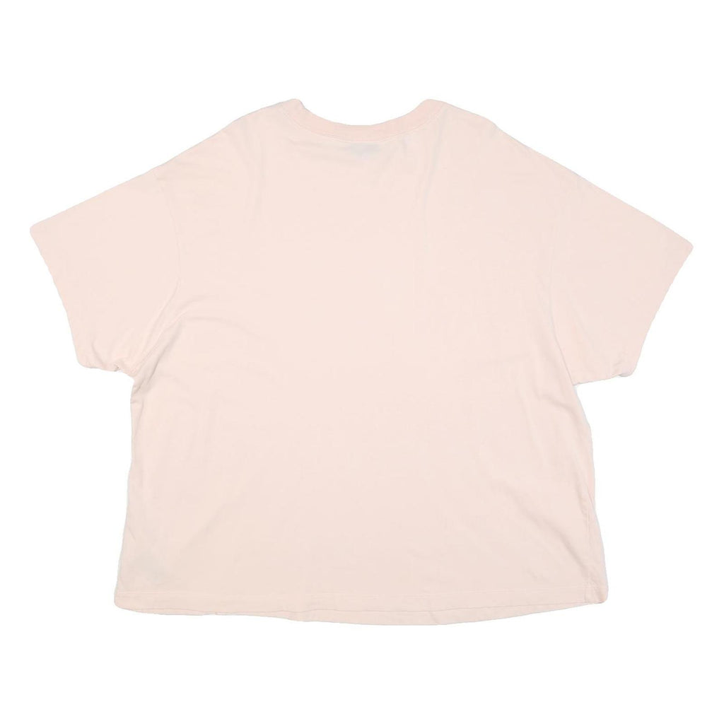 NIKE Womens Pink Cotton T-Shirt 2XL Short Sleeve Crew Neck Casual Top