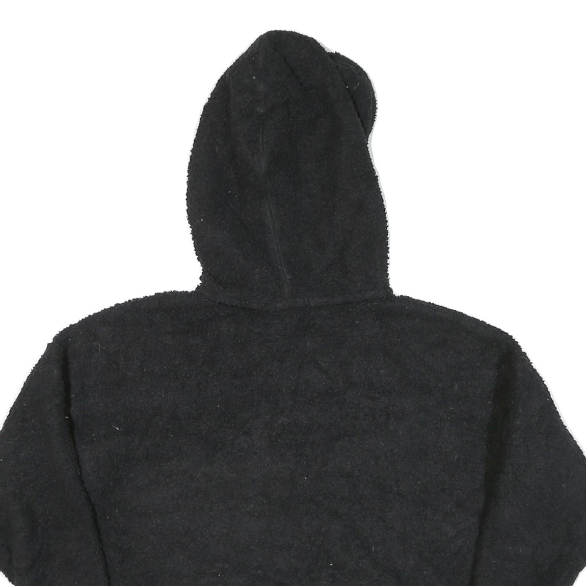 CALVIN KLEIN Womens Black Hooded Zip Jacket M Polyester Blend Plain Casual