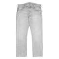 LEVI'S 501 Mens Jeans Blue Classic Straight Denim Light W36 L30 Button Closure