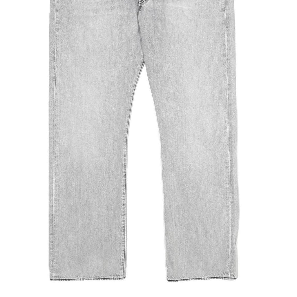 LEVI'S 501 Mens Jeans Blue Classic Straight Denim Light W36 L30 Button Closure