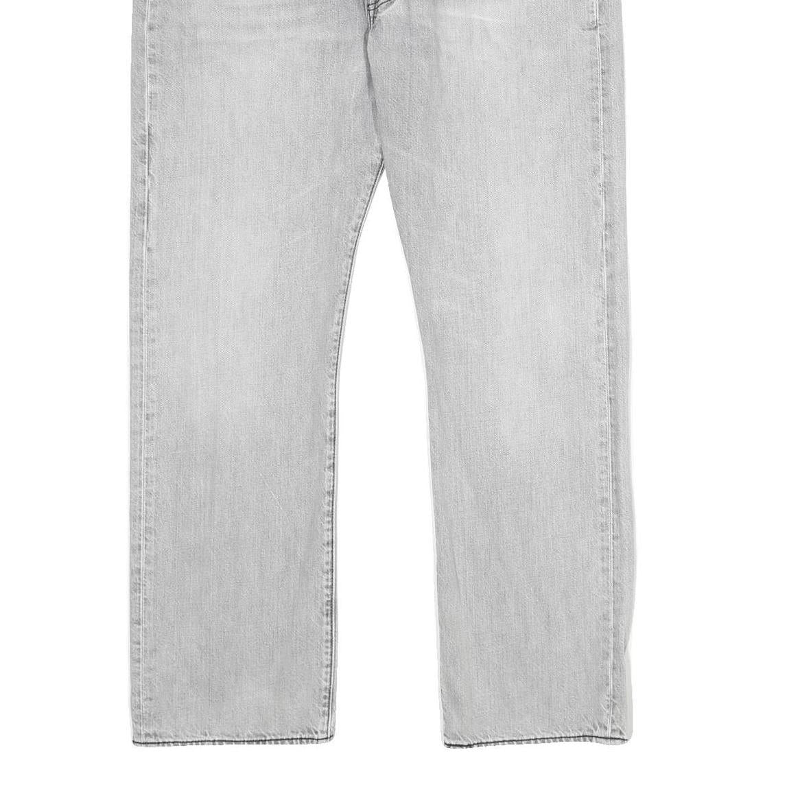 LEVI'S 501 Mens Jeans Blue Classic Straight Denim Light W36 L30 Button Closure