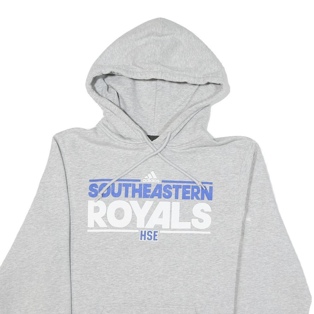 ADIDAS Mens Grey Southeastern Royals Hoodie M Cotton Blend Casual Pullover