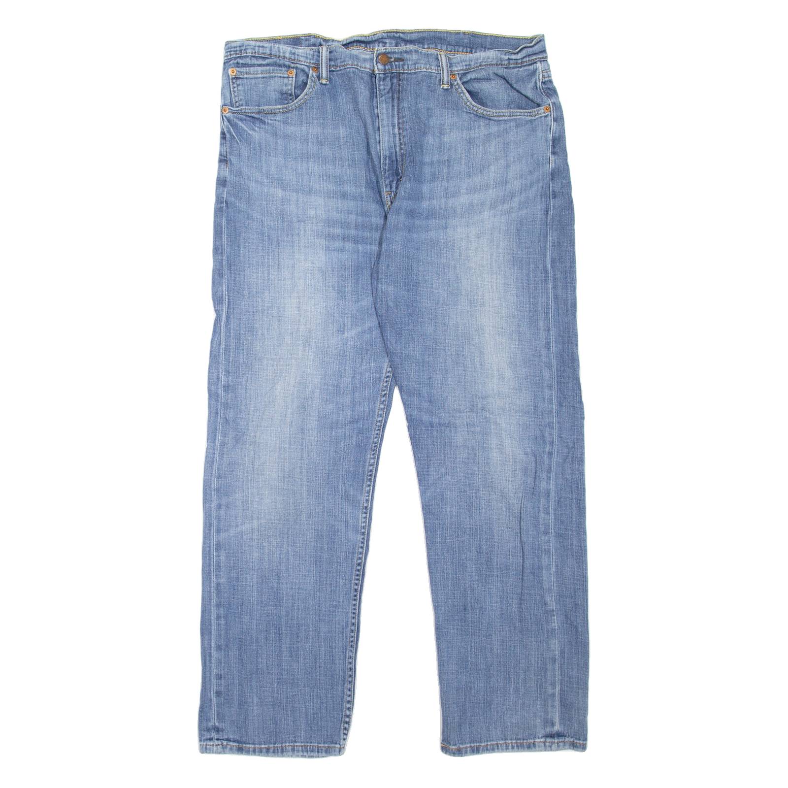 LEVI'S 505 Jeans Mens Blue Regular Straight Stone Wash W38 L30