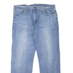 LEVI'S 505 Jeans Mens Blue Regular Straight Stone Wash W38 L30