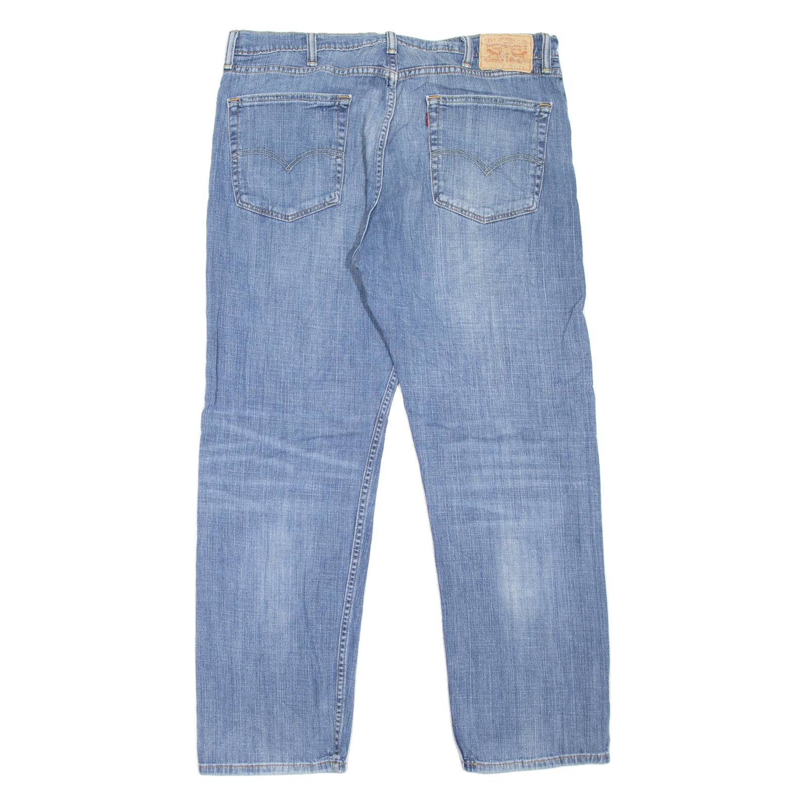 LEVI'S 505 Jeans Mens Blue Regular Straight Stone Wash W38 L30