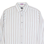 PAUL SMITH Mens Shirt Blue Striped Long Sleeve M