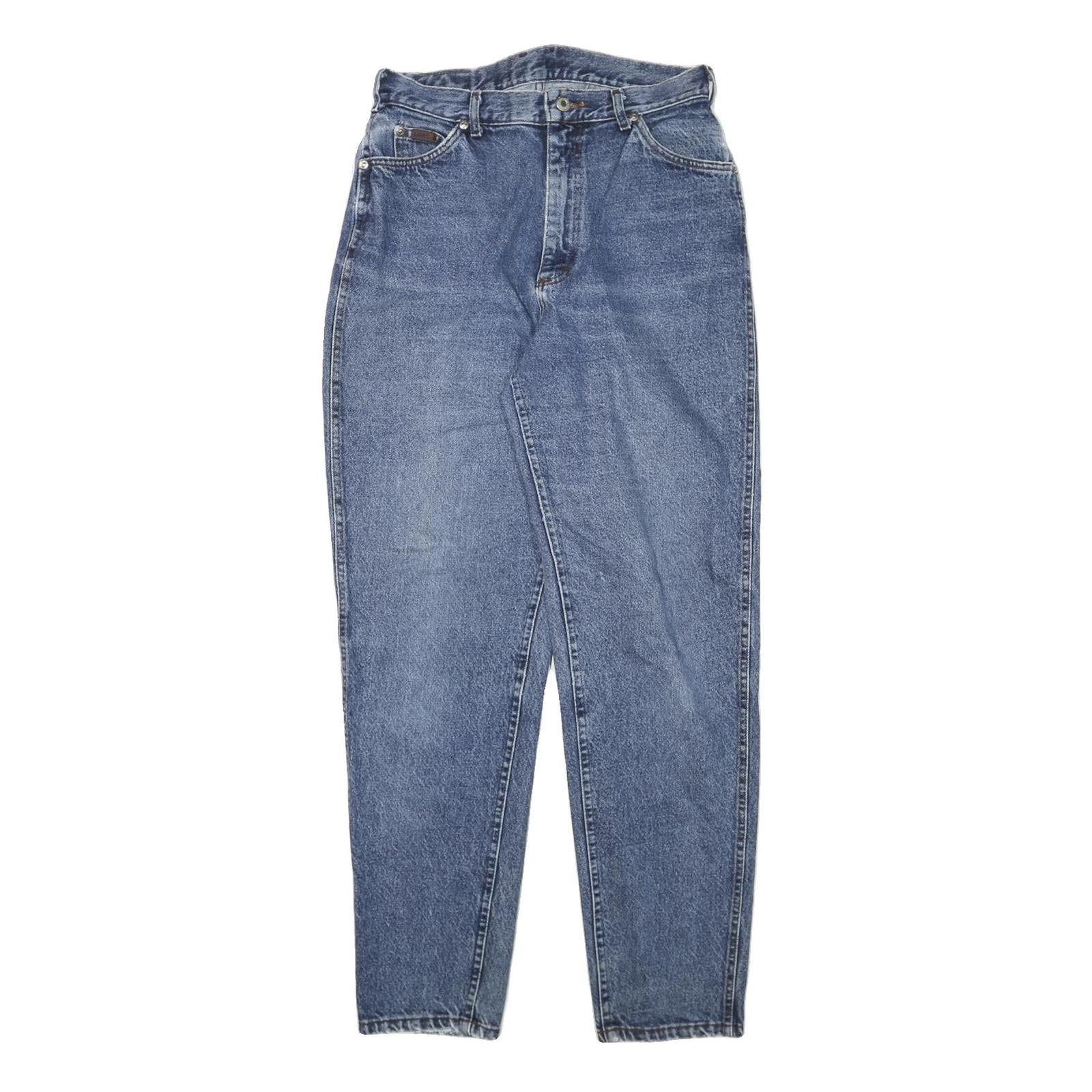 LEE Mens Blue Relaxed Straight Denim Dark Jeans W29 L30 Classic Zip Closure