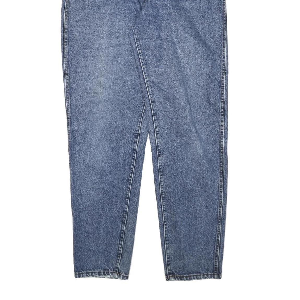 LEE Mens Blue Relaxed Straight Denim Dark Jeans W29 L30 Classic Zip Closure