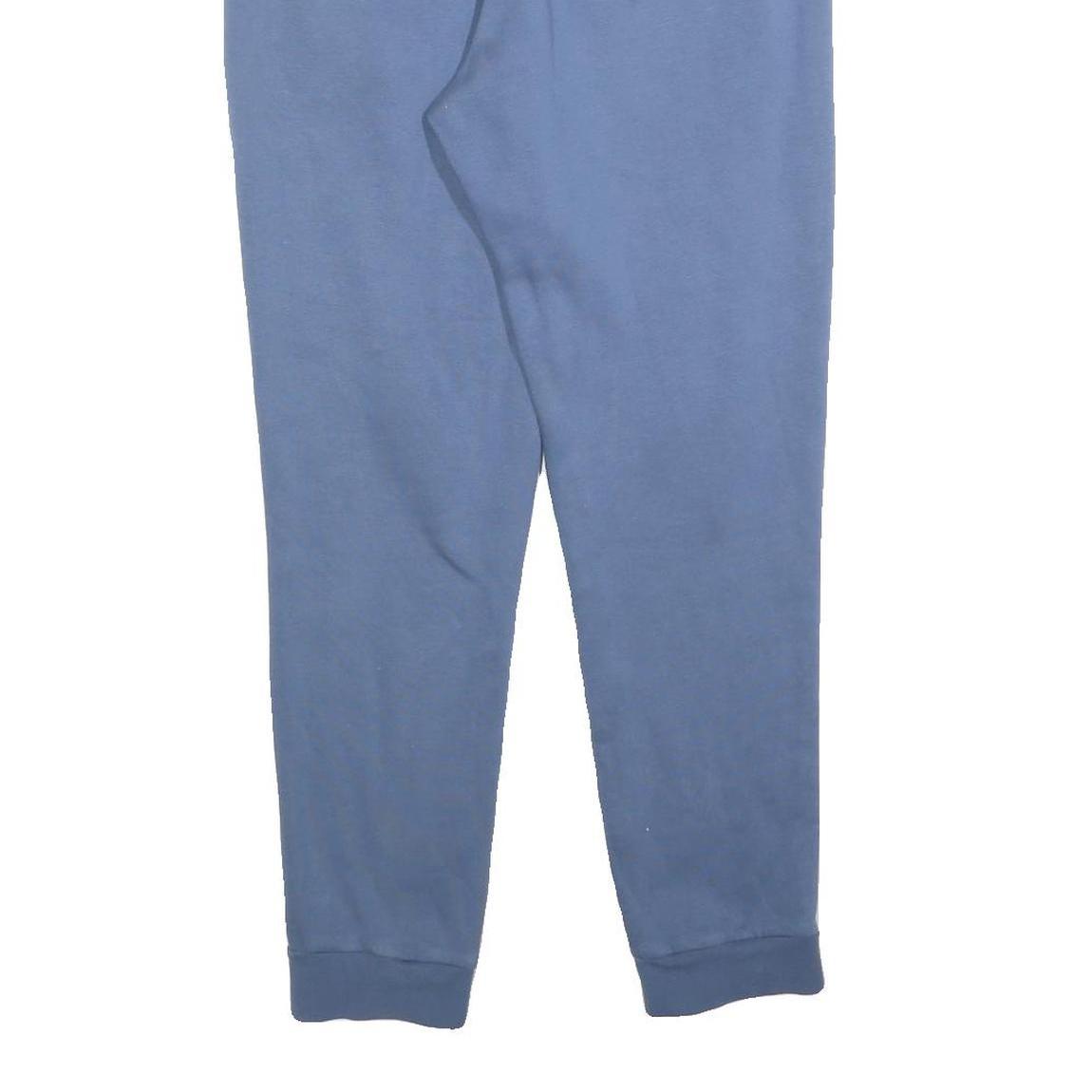 ADIDAS Mens Joggers Blue S W26 L28 Slim Tapered Cotton Blend Casual Sportswear