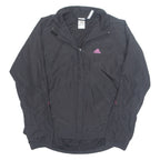ADIDAS Mesh Lined Womens Windbreaker Jacket Black UK 16