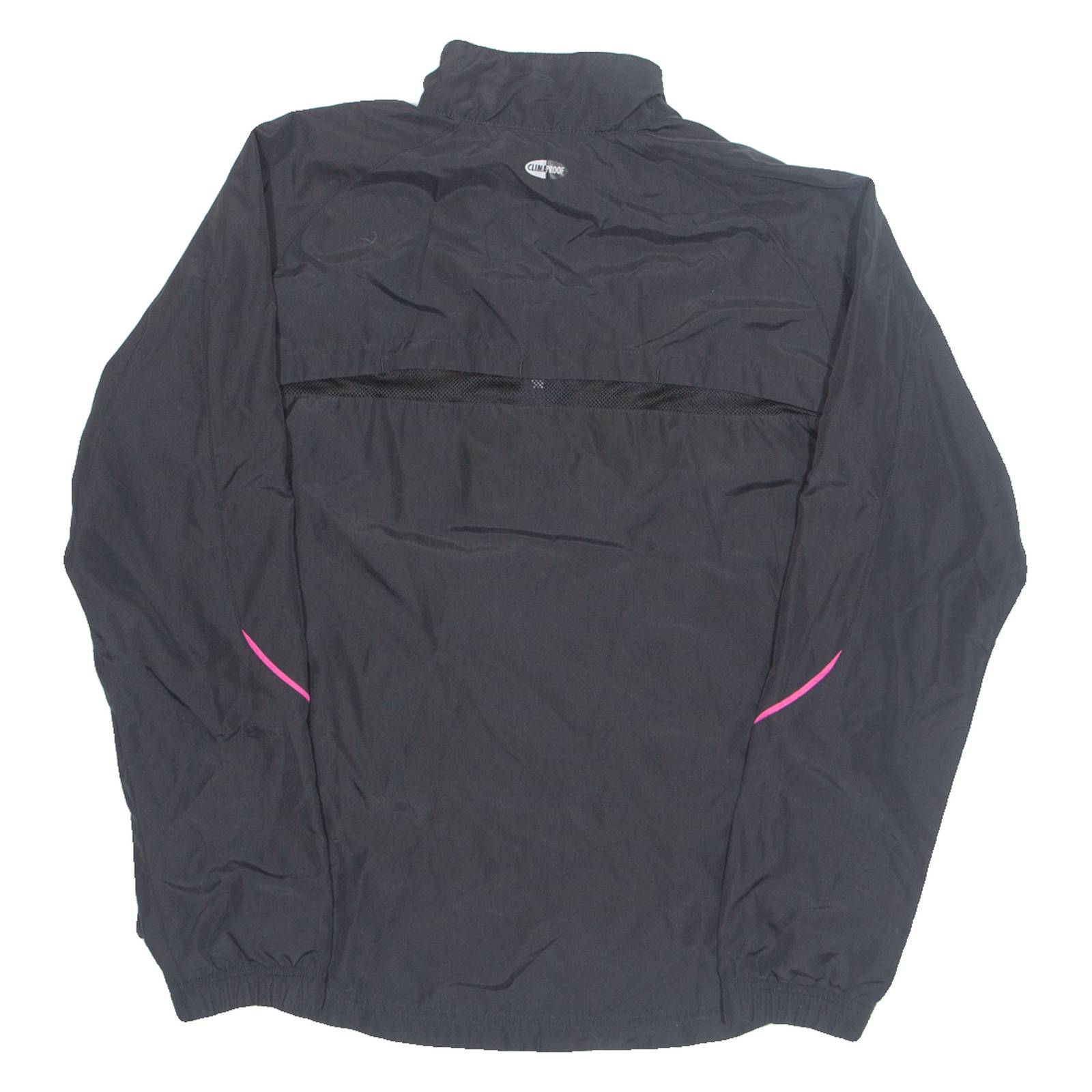 ADIDAS Mesh Lined Womens Windbreaker Jacket Black UK 16