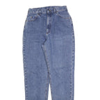 LEE Womens Regular Fit Blue Denim Jeans W28 L32 Classic Cotton Blend Zip Pockets