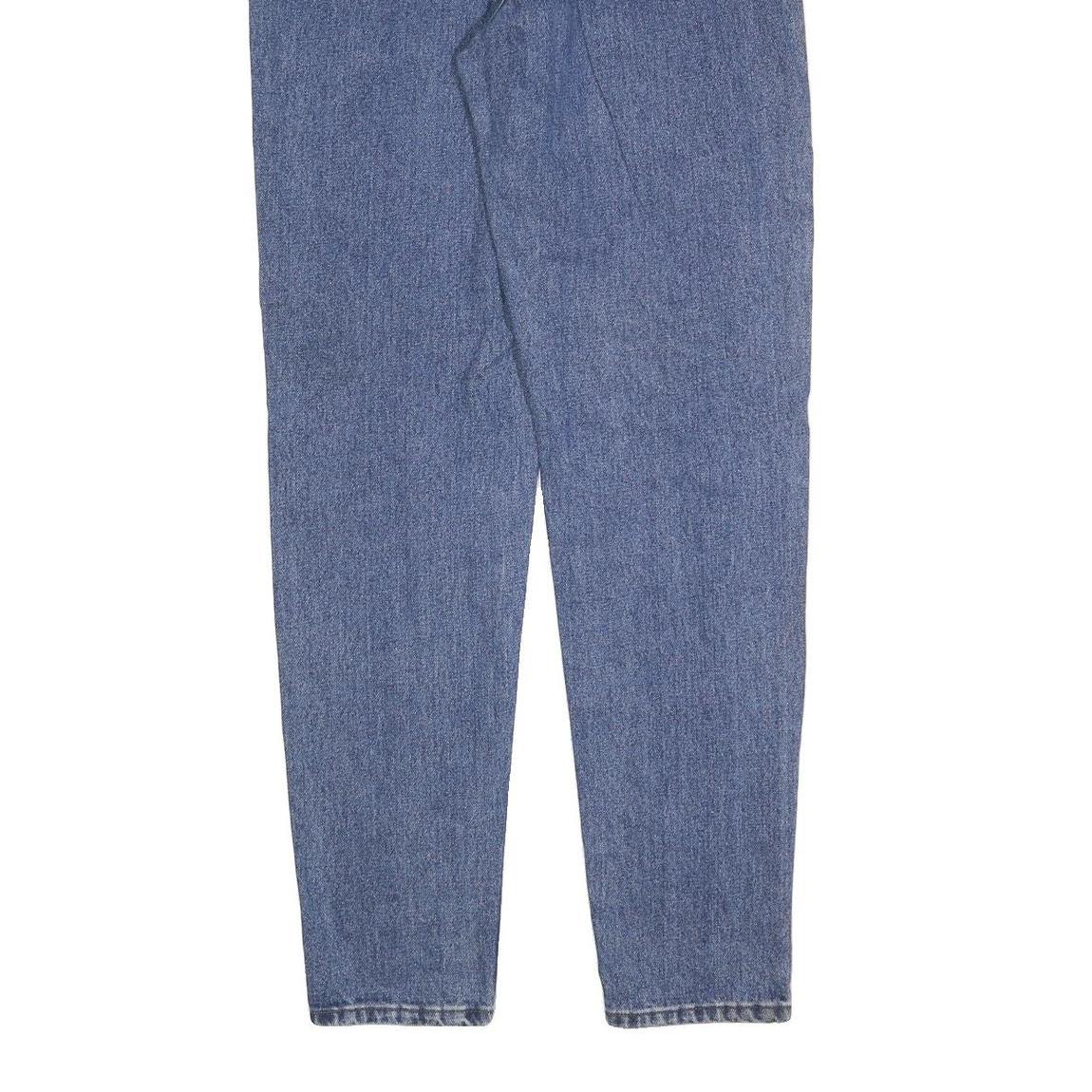 LEE Womens Regular Fit Blue Denim Jeans W28 L32 Classic Cotton Blend Zip Pockets