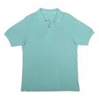 LACOSTE Mens Green Short Sleeve Plain S Cotton Polo Shirt Classic Fit