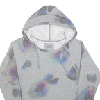 DKNY Womens Grey Multicolour Pattern Pullover Hoodie XL Casual Sweatshirt