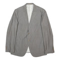 ARMANI COLLEZIONI Mens Grey Button Jacket L Wool Blend Classic Formal
