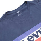 LEVI'S Mens Blue Graphic T-Shirt M Short Sleeve Crew Neck Cotton Casual