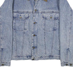 CABELA'S Mens Blue Cotton Button Denim Jacket L Outdoor Casual Classic