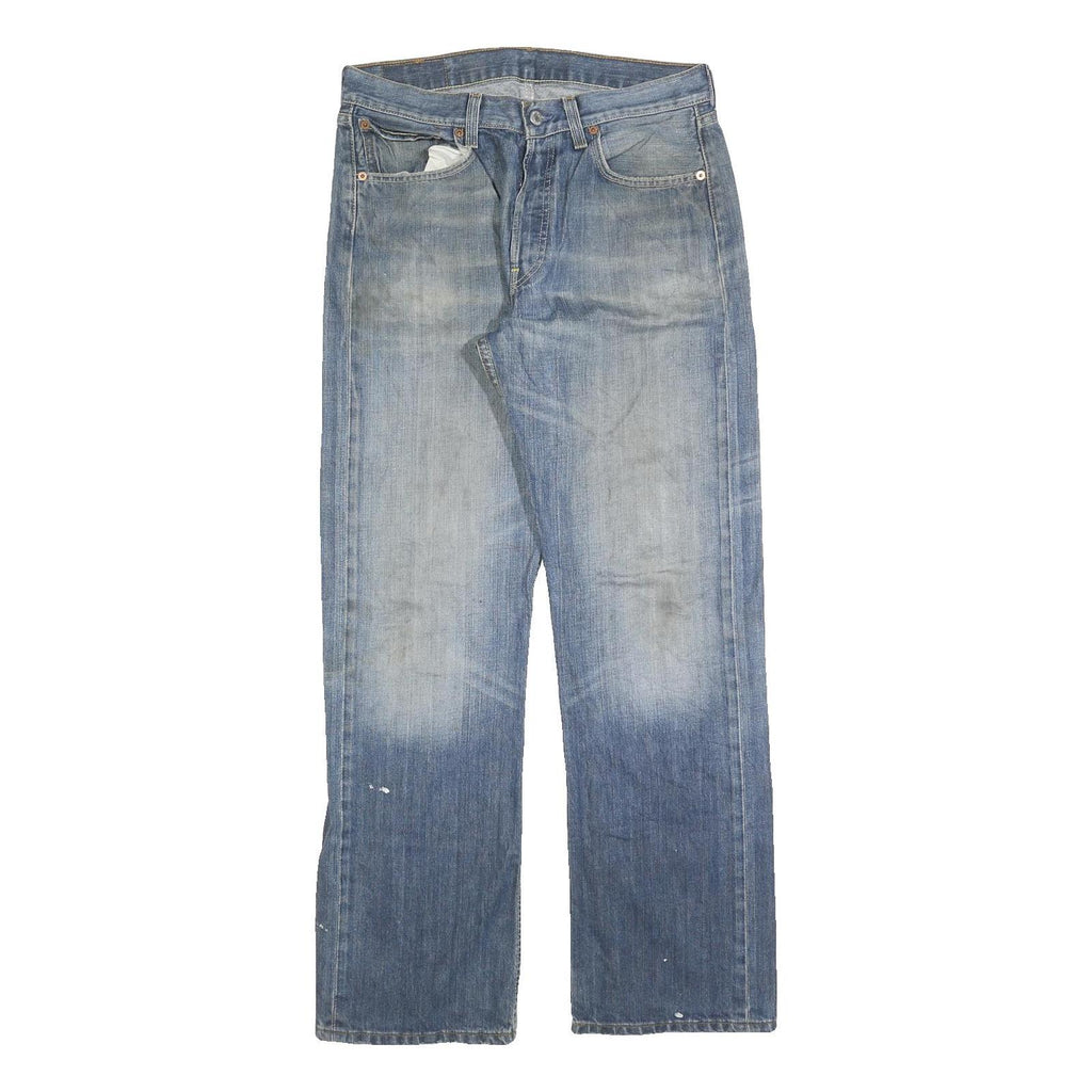 LEVI'S 501 Mens Blue Regular Straight Denim Medium W32 L32 Classic Cotton Blend