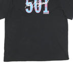 LEVI'S Mens Black Graphic T-Shirt XL Short Sleeve Crew Neck Classic Cotton Blend