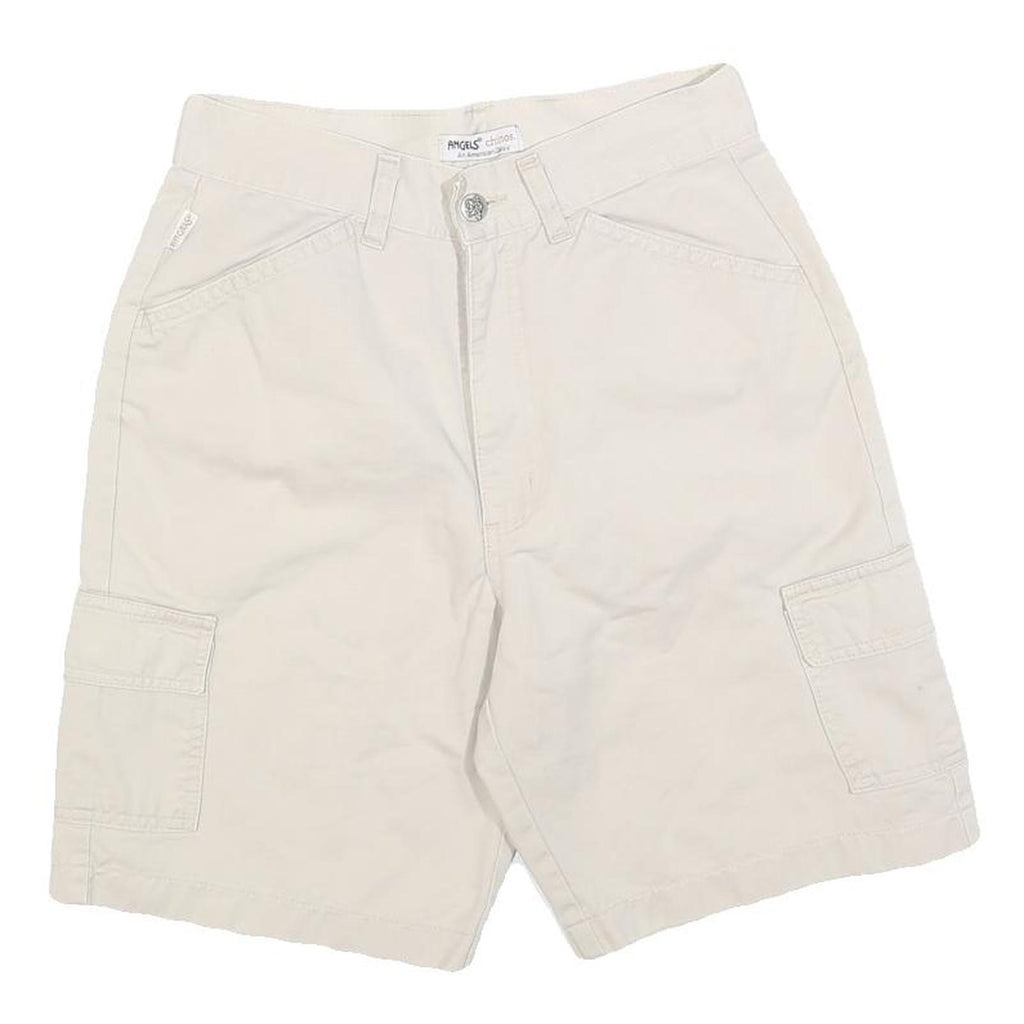ANGELS Womens Shorts Beige Cargo S W26 Cotton Blend Casual Pockets