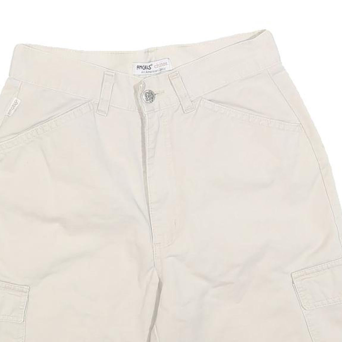ANGELS Womens Shorts Beige Cargo S W26 Cotton Blend Casual Pockets