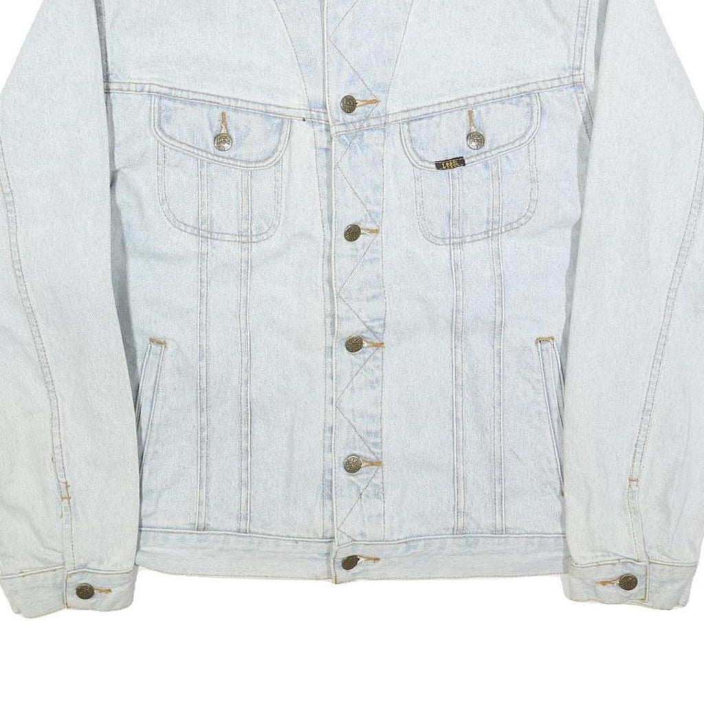 LEE Mens Blue Cotton Denim Jacket XL Button Closure Classic Fit Casual Style