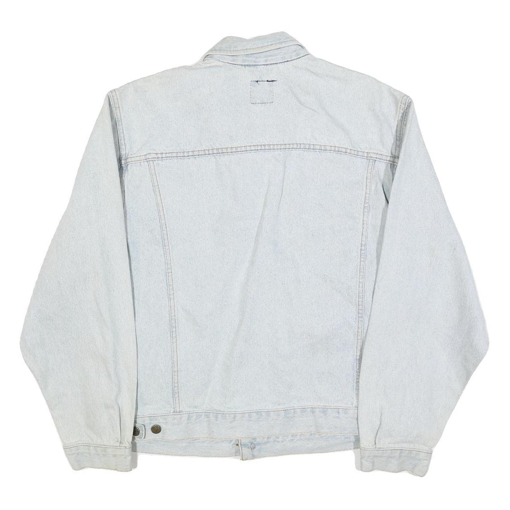 LEE Mens Blue Cotton Denim Jacket XL Button Closure Classic Fit Casual Style