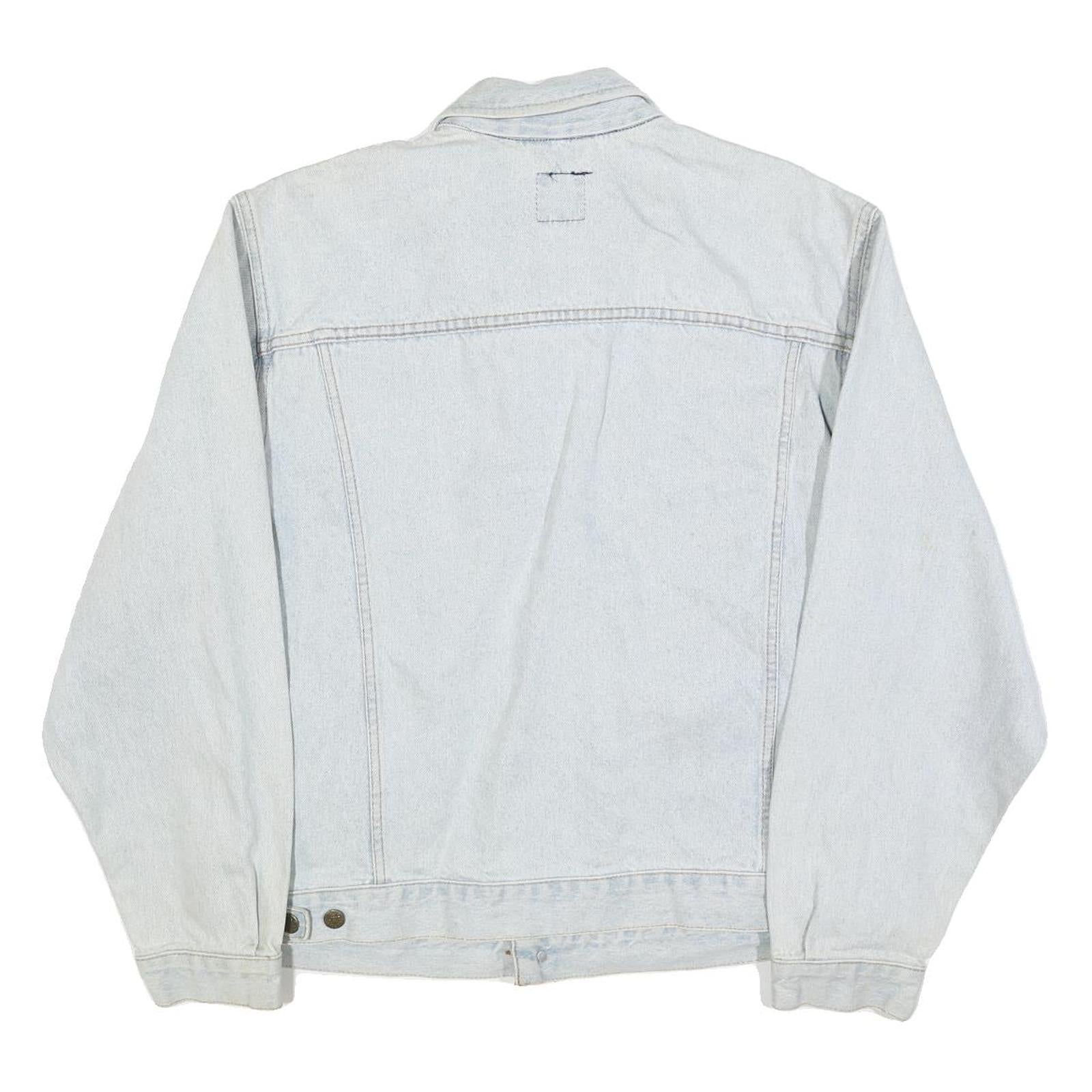 LEE Mens Blue Cotton Denim Jacket XL Button Closure Classic Fit Casual Style