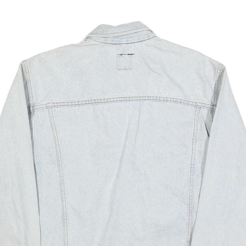 LEE Mens Blue Cotton Denim Jacket XL Button Closure Classic Fit Casual Style