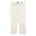 TOMMY HILFIGER Womens White Regular Fit Straight Denim Jeans W29 L26 Lightweight