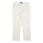 TOMMY HILFIGER Womens White Regular Fit Straight Denim Jeans W29 L26 Lightweight