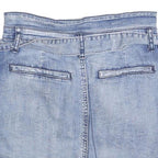 VINTAGE HAVANA Womens Blue Denim Mini Skirt Cotton Blend Distressed S